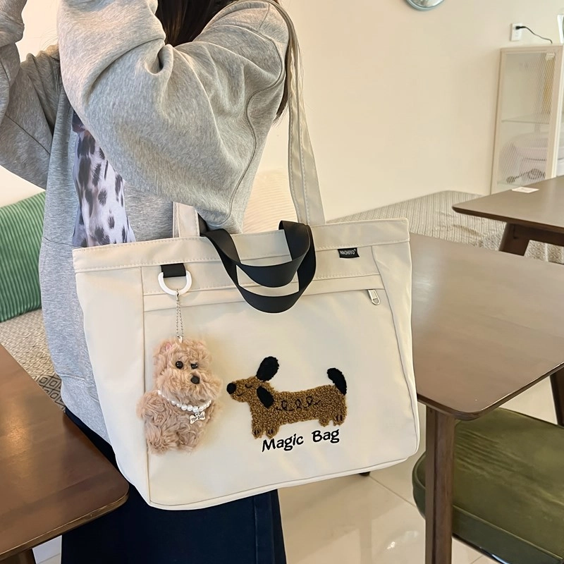 行途 高颜值外出简约小巧立体通勤加厚上班 复合布 托特包手提包 女款 多色