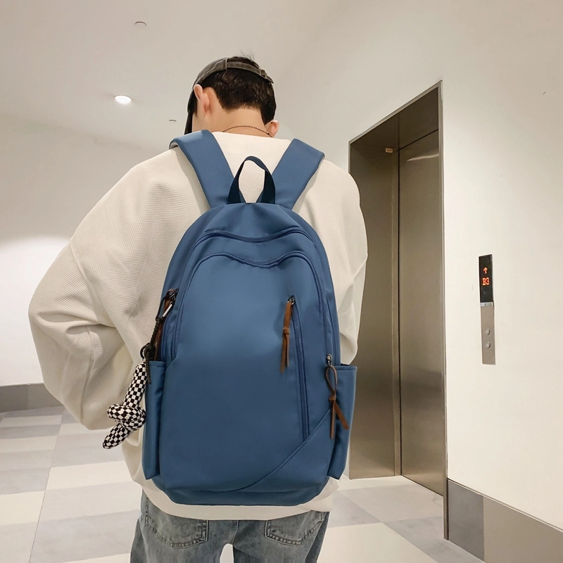 行途潮牌轻便旅行背包男士大容量尼龙双肩包女休闲防水高中大学生书包男生 多色