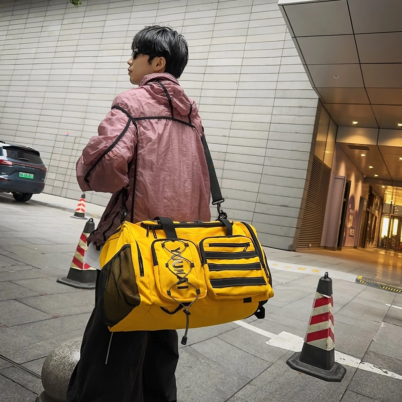 行途 大容量旅行袋短途多功能便携手提训练瑜伽包轻便防泼水待产包 尼龙 健身包 男女同款情侣款