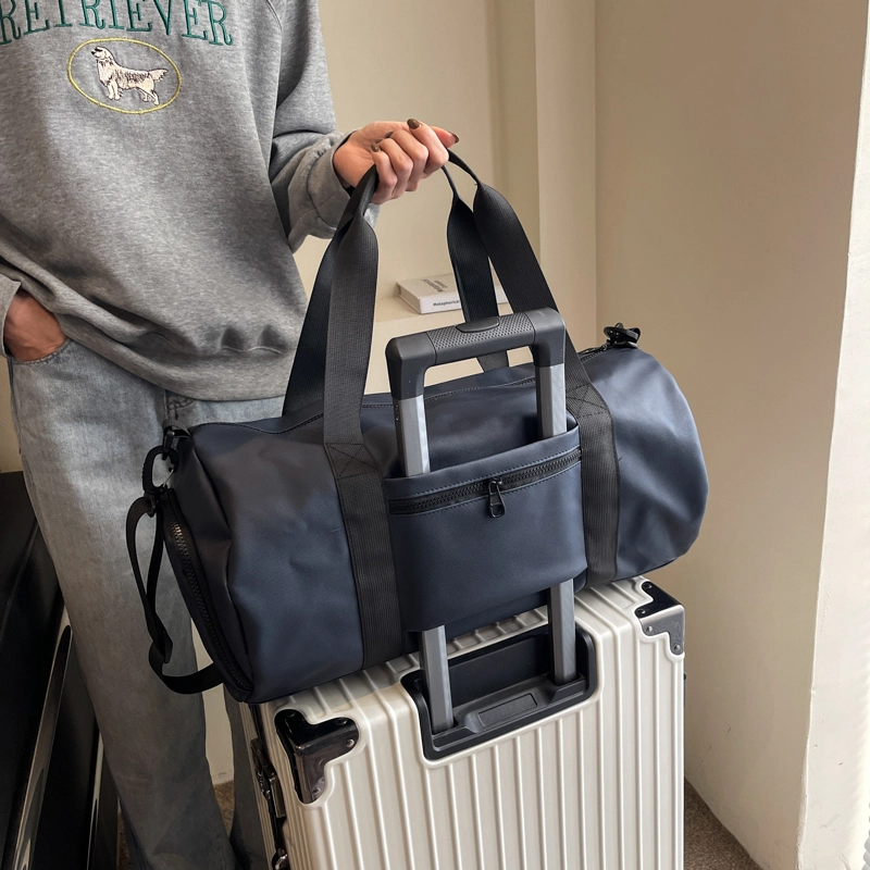 行途 干湿分离大容量瑜伽包时尚潮流轻便运动旅行包 布 健身包 中号 男女同款情侣款 黑色/粉色/酒红色/灰色/蓝色