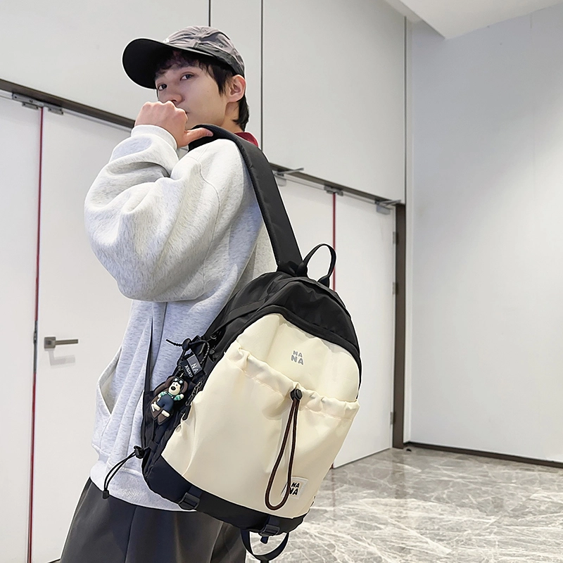 行途 潮流简约小众设计大容量 尼龙 双肩包 男女同款情侣款 多色