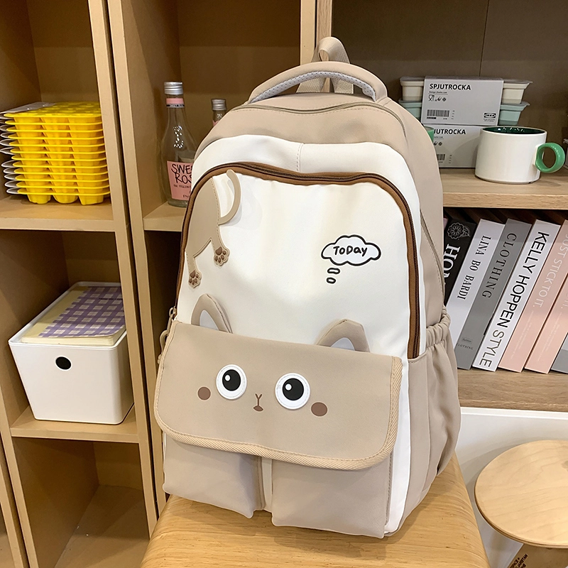行途 可爱毛绒个性简约休闲 尼龙 双肩包 常规 女款 多色