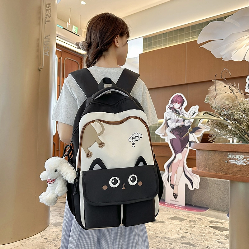 行途 可爱毛绒个性简约休闲 尼龙 双肩包 常规 女款 多色