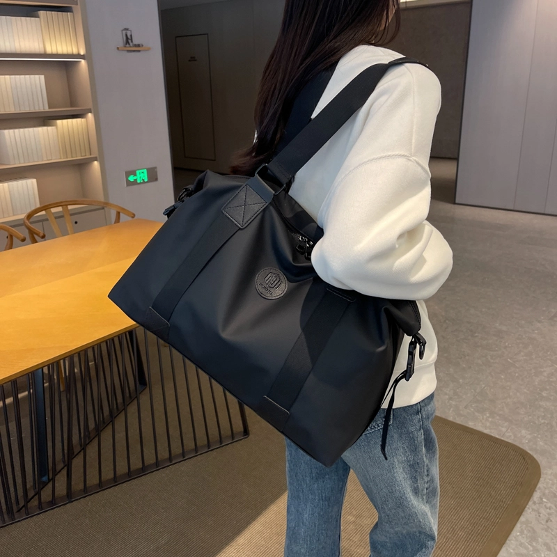行途 韩版大容量 织物 健身包 中号 男女同款情侣款 黑色/粉色/酒红色/灰色/蓝色