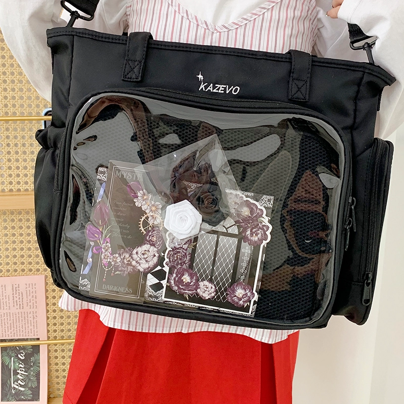 行途 日系学生党三用痛包高颜值 尼龙布 单肩斜挎双肩手提包 女款 多色