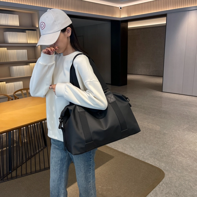 行途 韩版大容量 织物 健身包 中号 男女同款情侣款 黑色/粉色/酒红色/灰色/蓝色