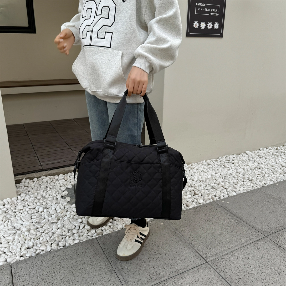 行途 大容量出差旅行袋休闲百搭单肩斜挎女包行李包外出旅行包高级感健身包