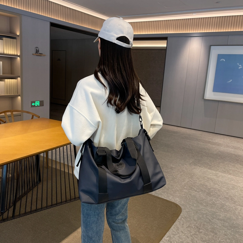 行途 韩版大容量 织物 健身包 中号 男女同款情侣款 黑色/粉色/酒红色/灰色/蓝色