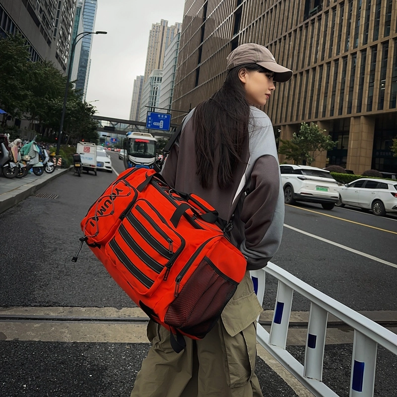 行途 大容量旅行袋短途多功能便携手提训练瑜伽包轻便防泼水待产包 尼龙 健身包 男女同款情侣款