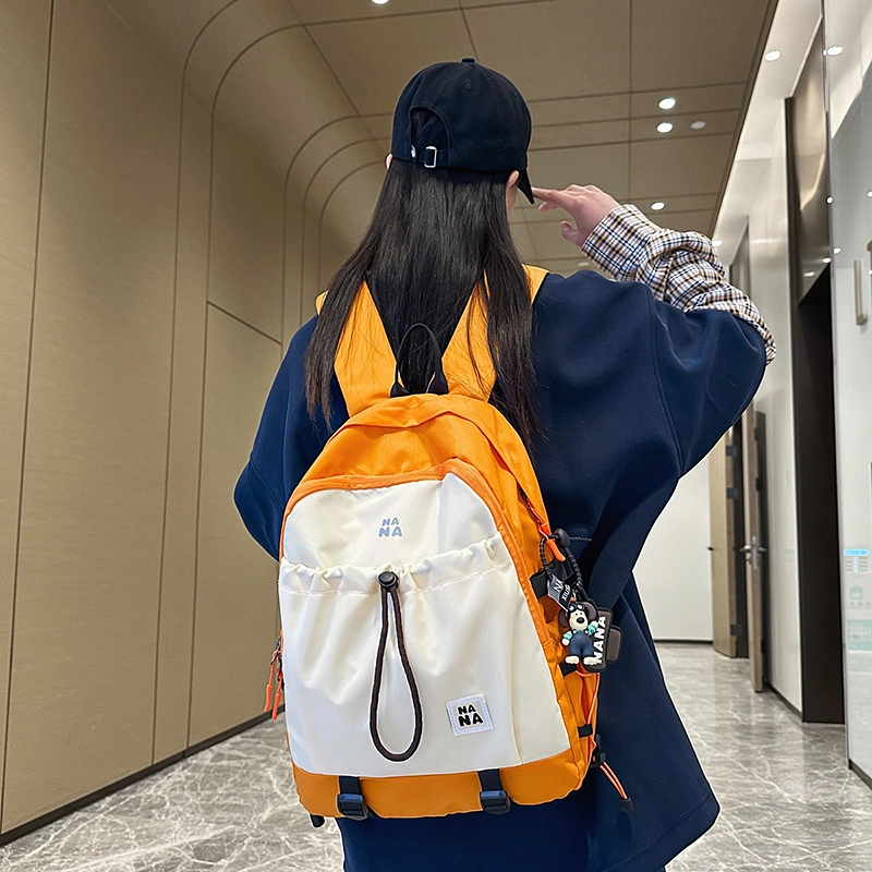 行途 潮流简约小众设计大容量 尼龙 双肩包 男女同款情侣款 多色