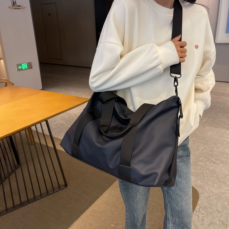 行途 韩版大容量 织物 健身包 中号 男女同款情侣款 黑色/粉色/酒红色/灰色/蓝色