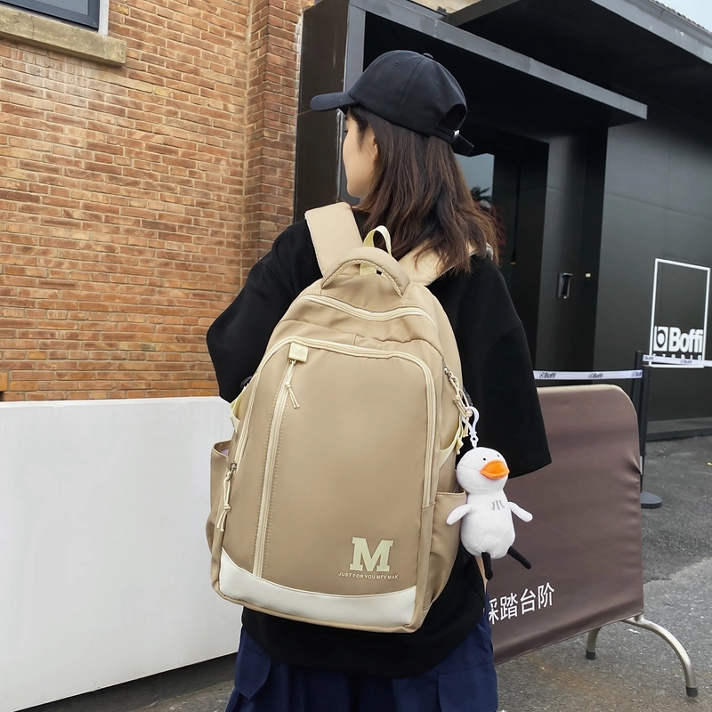 行途 大容量韩版休闲初高中生学生 尼龙双肩包 背包 常规 男女同款情侣款