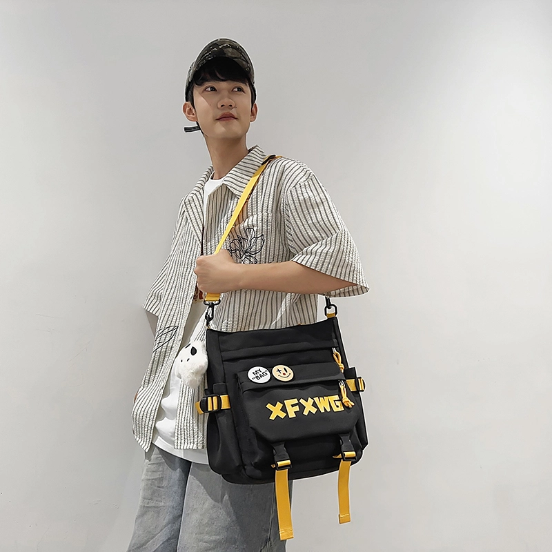 行途 时尚百搭字母设计潮流 牛津布 斜挎单肩包 男女同款情侣款 多色