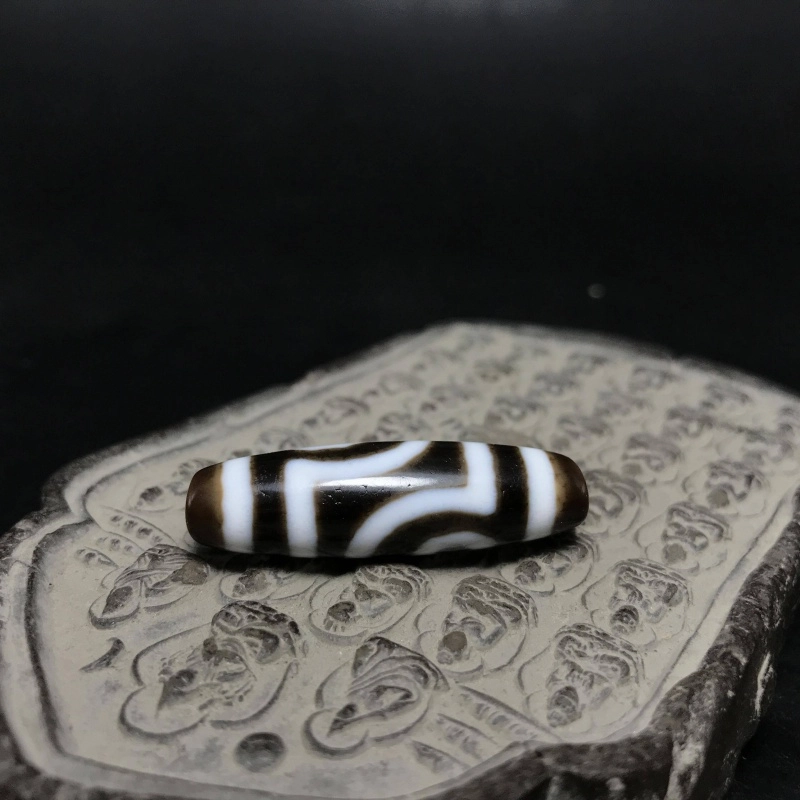灵运宝 一物一图天珠如意两眼天然 玛瑙 吊坠 男女同款情侣款