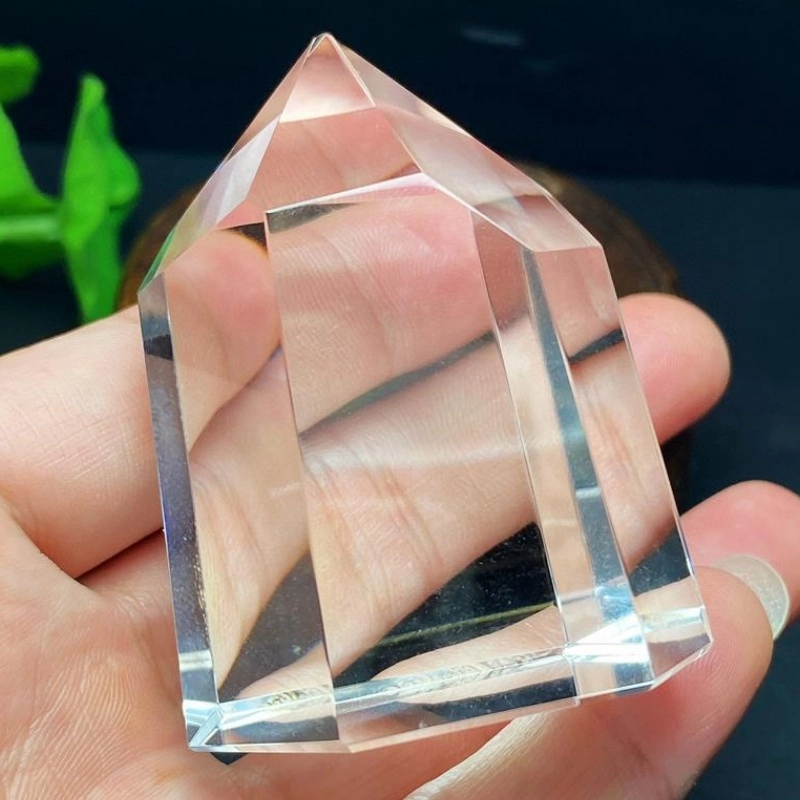 灵运宝 转运招财原石 晶体晶莹剔透 纯净如冰块天然 白水晶 摆件 男女同款情侣款