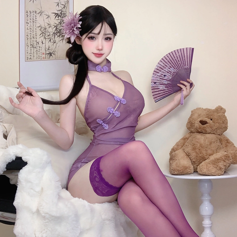 舒汐  情趣内衣情趣用品性感诱惑纯欲情调古风透视旗袍