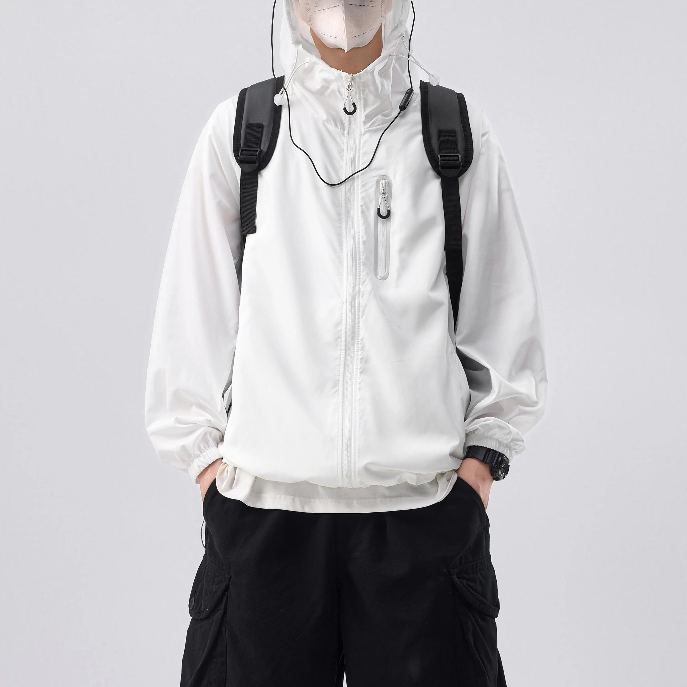 帝狼牛 宽松潮牌山系轻薄户外连帽长袖透气防紫外线防晒服 男女同款