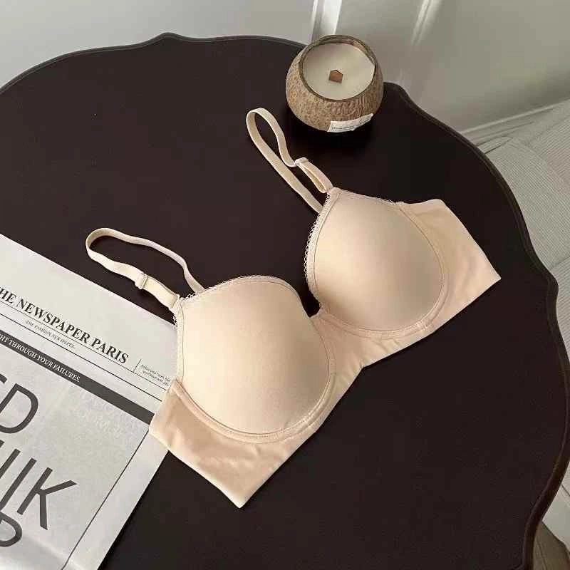 黛尔佳人 性感胸大显小聚拢无痕薄款收副乳防下垂软钢圈文胸 女款