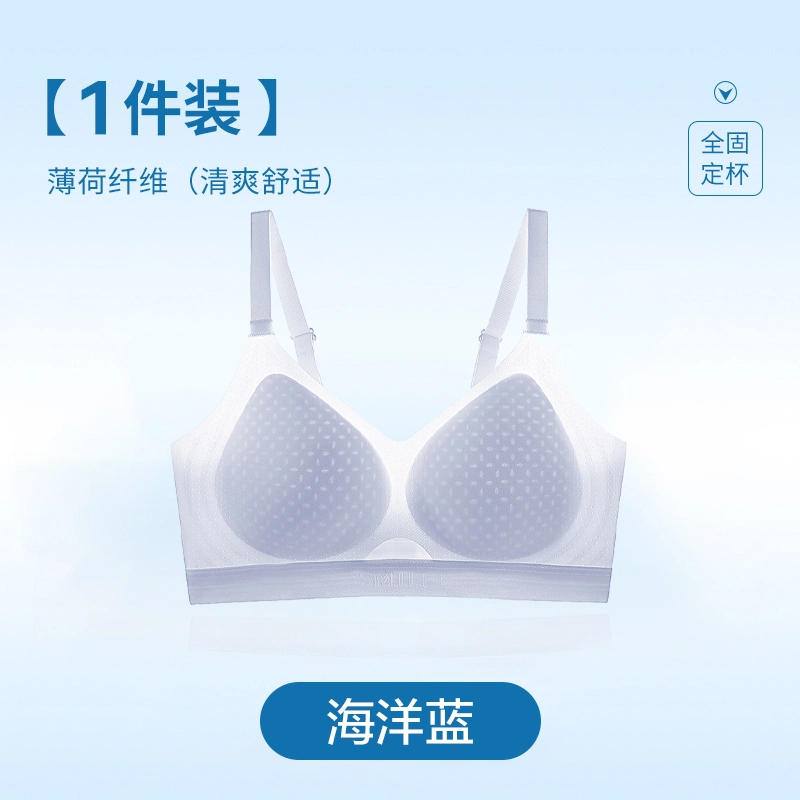 黛尔佳人 无痕舒适内衣女士小胸聚拢夏天薄款夏季无钢圈冰丝凉感透气胸罩文胸 女款