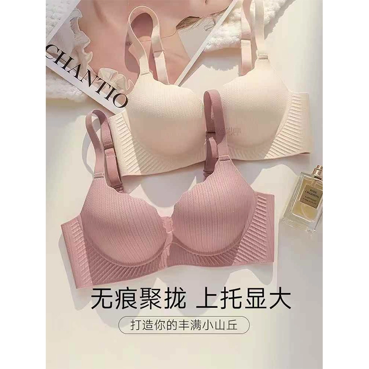 黛尔佳人 小胸聚拢内衣收副乳防下垂无痕文胸 女款