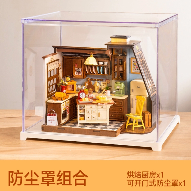 一合鸽 别墅小屋手工迷你小房子屋积木玩具 拼装模型