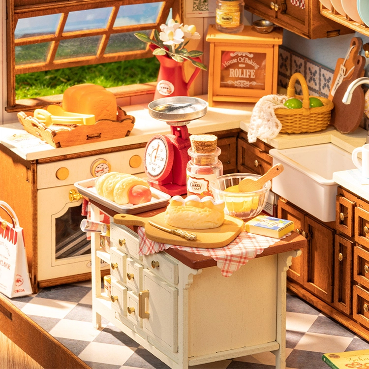 一合鸽 别墅小屋手工迷你小房子屋积木玩具 拼装模型