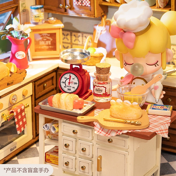 一合鸽 别墅小屋手工迷你小房子屋积木玩具 拼装模型