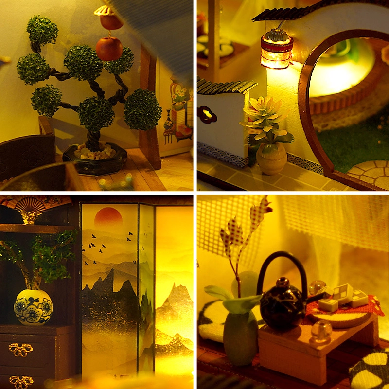 一合鸽 手工小屋别墅古风建筑创意 拼装模型