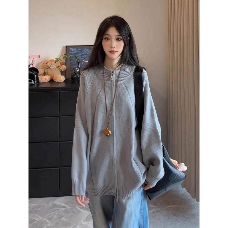 拓菲 费尔岛开衫外套男款秋冬韩系慵懒风穿搭高级感痞帅外搭针织衫 男女同款