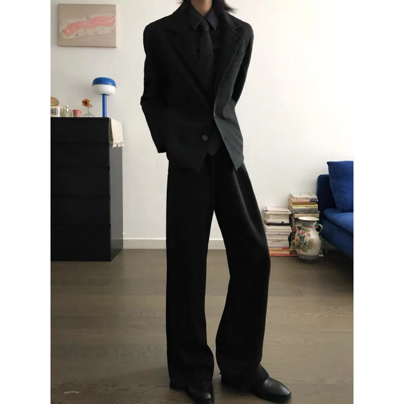 拓菲 高级感廓形垫肩小众设计感宽松休闲西服潮西装外套男 男女同款