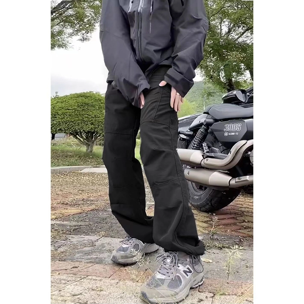 拓菲 工装裤夏季薄款户外速干裤徒步旅行登山裤宽松直筒休闲痞帅裤子 男女同款