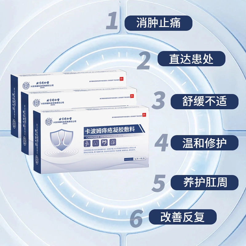 内廷上用 同仁堂卡波姆痔疮凝胶 消肿