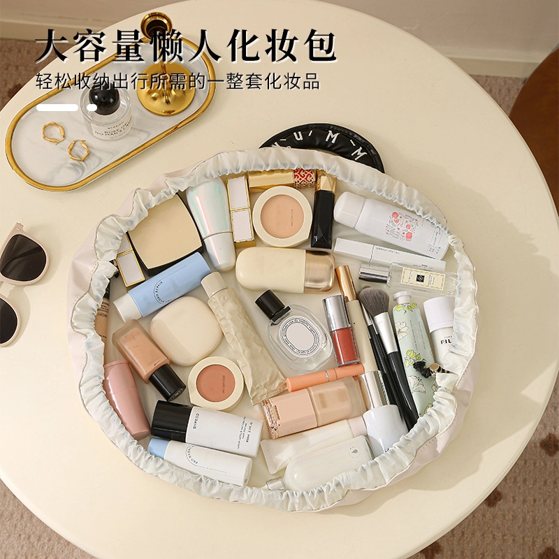 吉圣瑞 懒人化妆包高级感旅行洗漱用品收纳袋大容量抽绳化妆品防水洗漱包