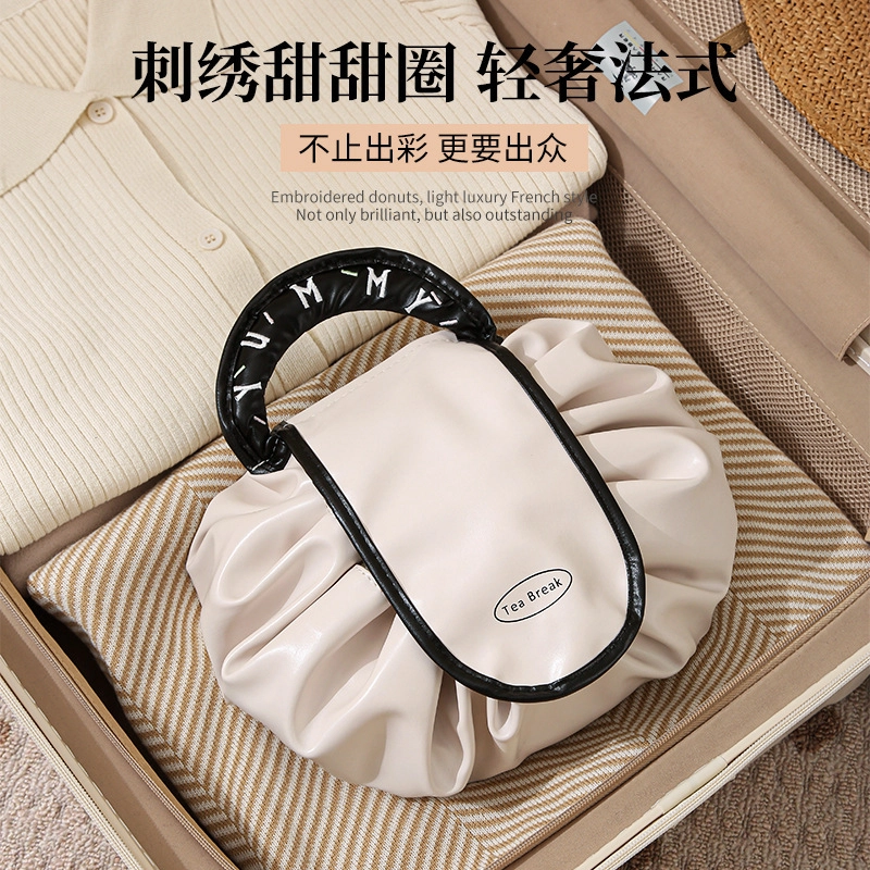 艾情草之恋 抽绳大容量化妆包 高级轻奢 便携防水防尘束口