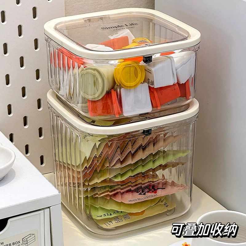 艾情草之恋发饰项链头饰发卡大容量带盖收纳盒便携透明首饰盒