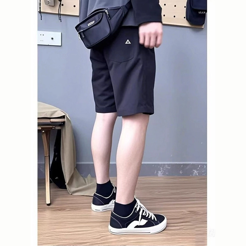 臣目 三角标工装夏季尼龙速干运动裤子美式机能户外五分裤休闲短裤 男女同款