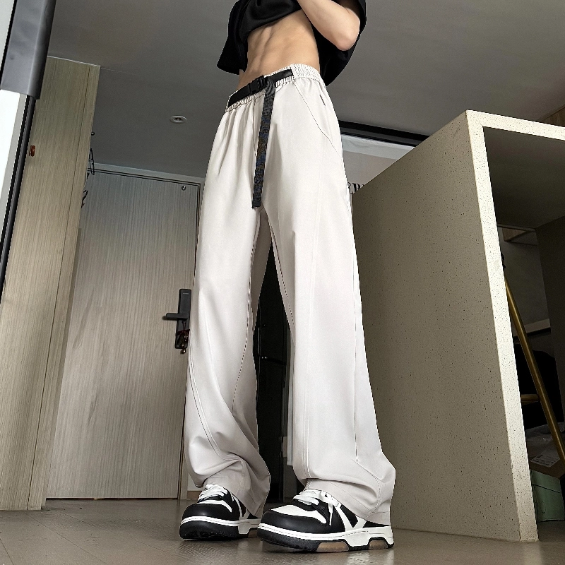 臣目 速干薄款美式宽松直筒阔腿休闲裤 男女同款