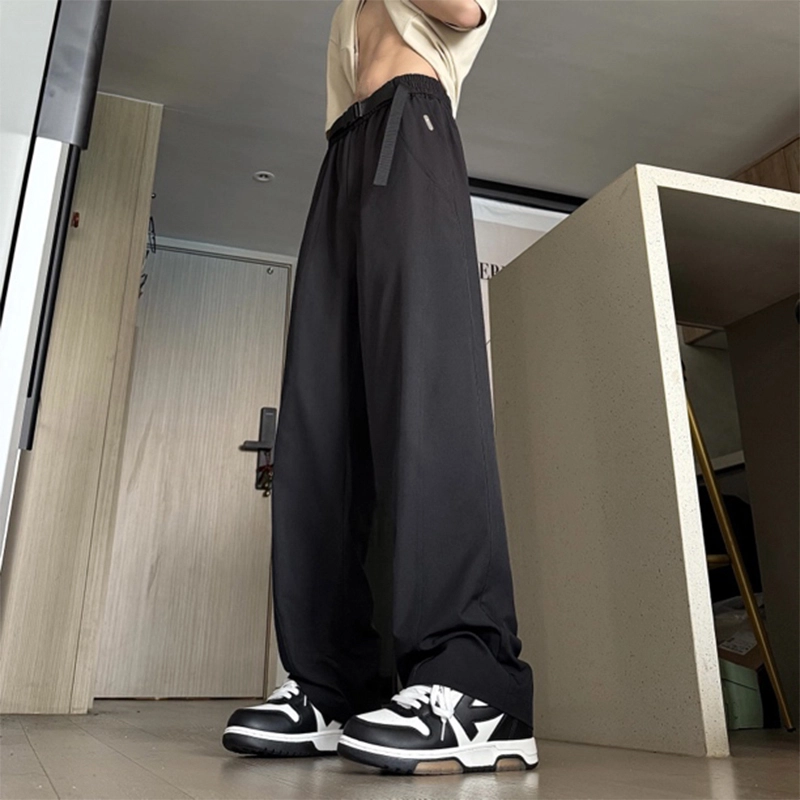 臣目 速干薄款美式宽松直筒阔腿休闲裤 男女同款