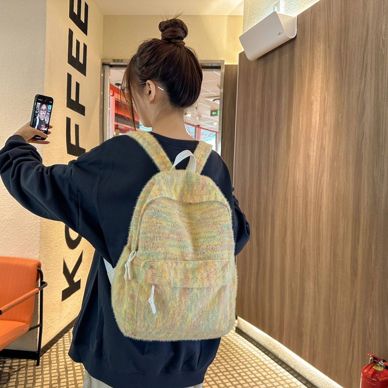 泰格奴 工装机能百搭个性运动街头旅行大容量背包初中生高中生大学生上课百搭书包 尼龙 双肩包 男女同款情侣款 黄色/绿色/红色/白色
