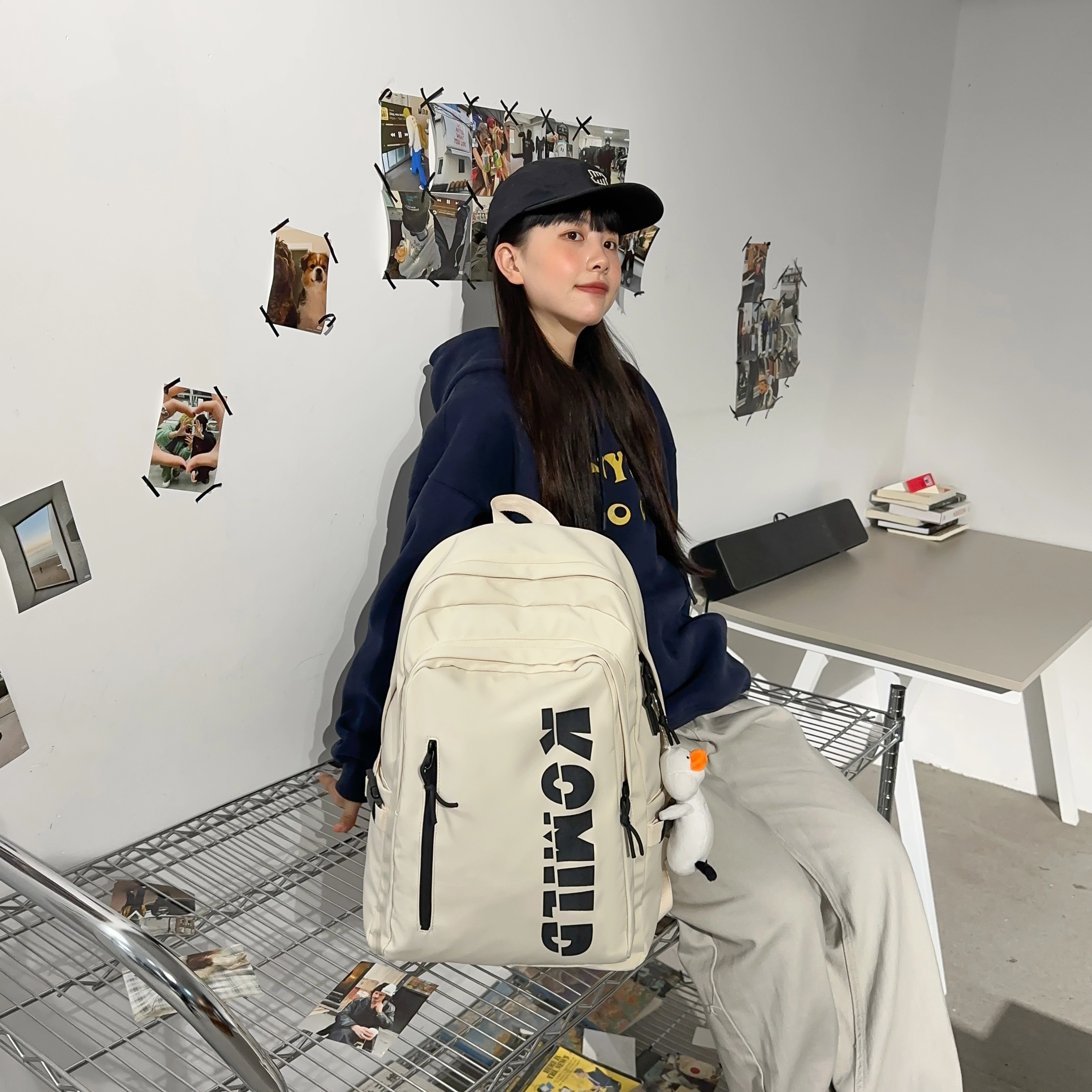 泰格奴 工装机能百搭个性时尚潮流 尼龙 双肩包 常规 男女同款情侣款 多色