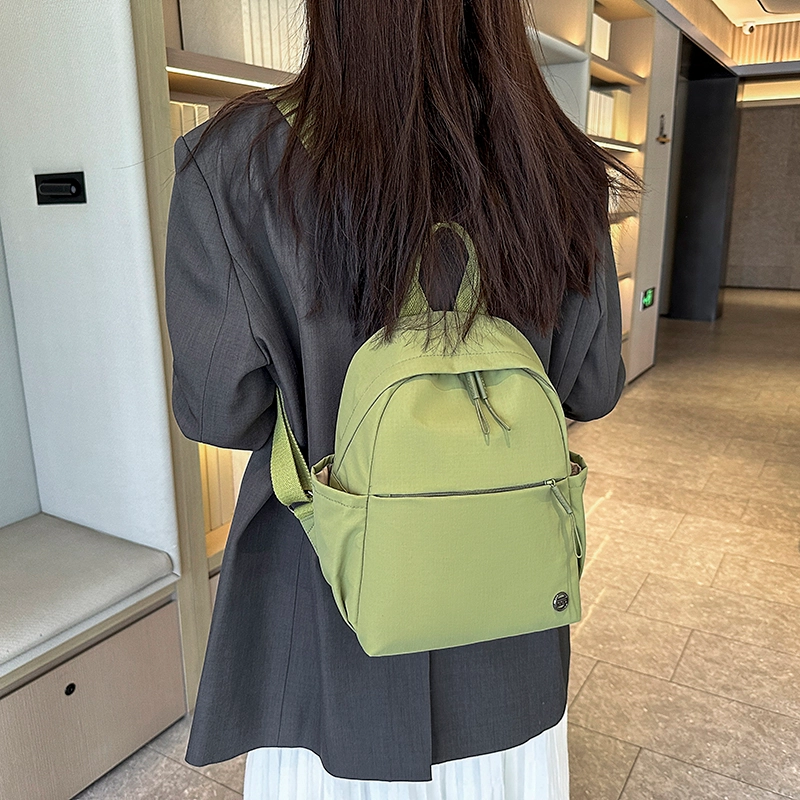 泰格奴 洋气个性气质撞色系轻便百搭背包美版韩流高级感潮流时尚初中高中大学生上课百搭书包 尼龙 双肩包 男女同款情侣款 多色