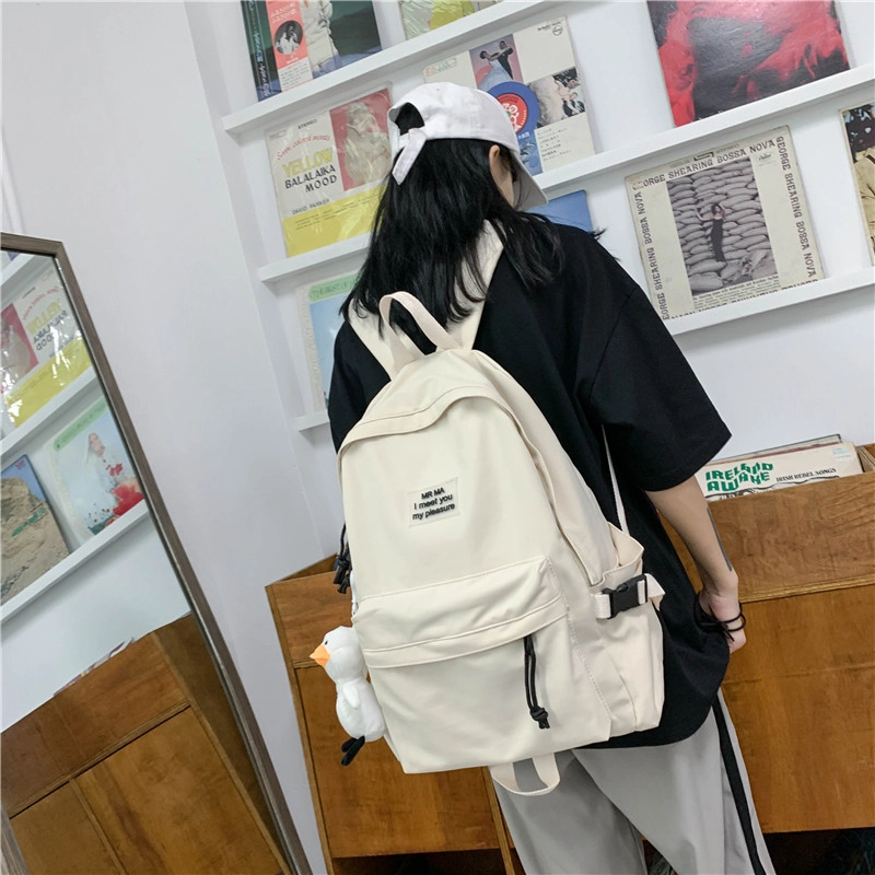 泰格奴 韩系甜美简约日常通勤 尼龙 双肩包 常规 男女同款情侣款 多色