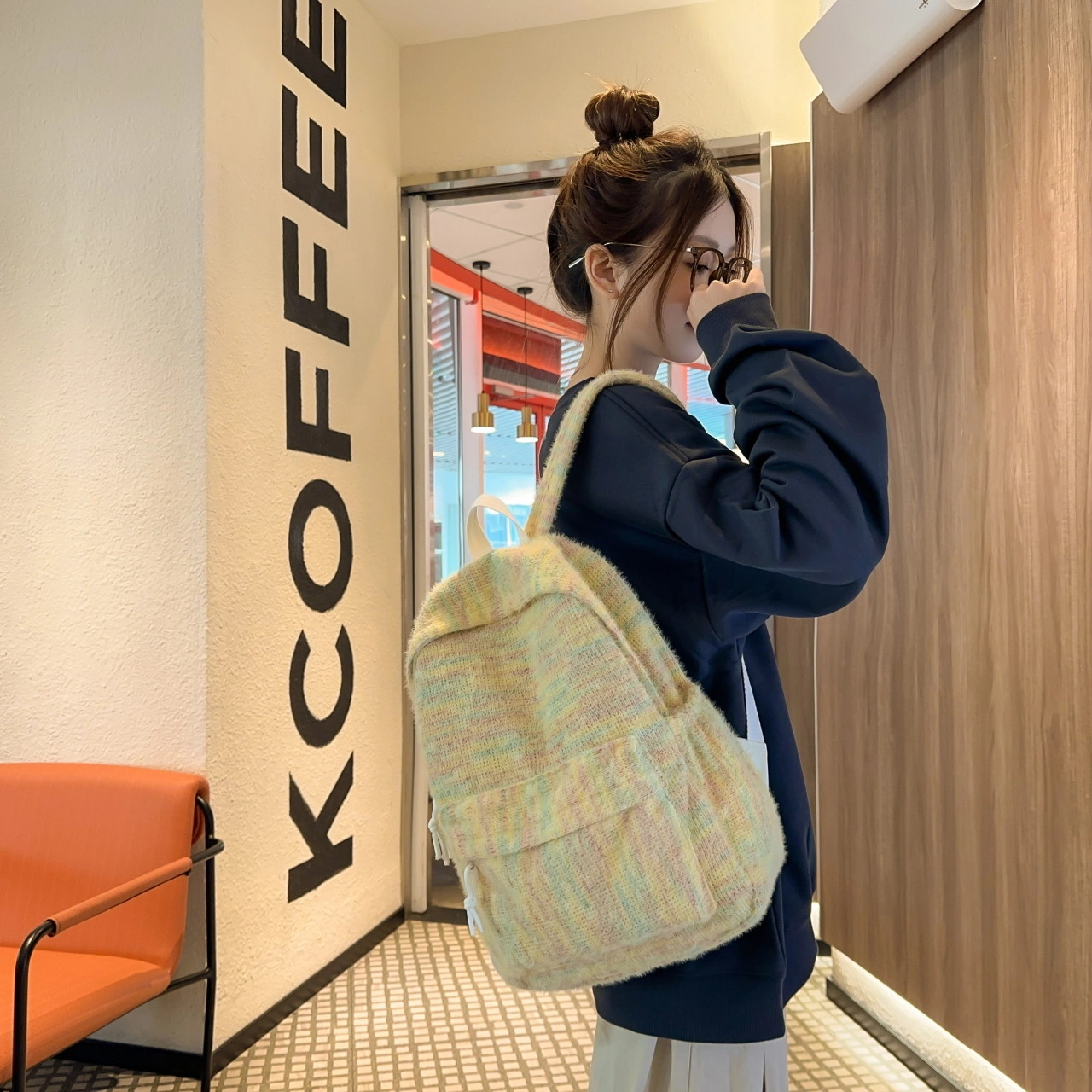 泰格奴 工装机能百搭个性运动街头旅行大容量背包初中生高中生大学生上课百搭书包 尼龙 双肩包 男女同款情侣款 黄色/绿色/红色/白色