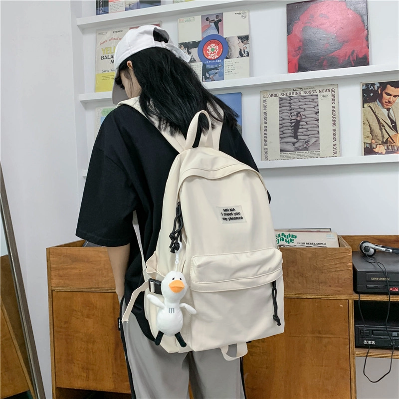 泰格奴 韩系甜美简约日常通勤 尼龙 双肩包 常规 男女同款情侣款 多色