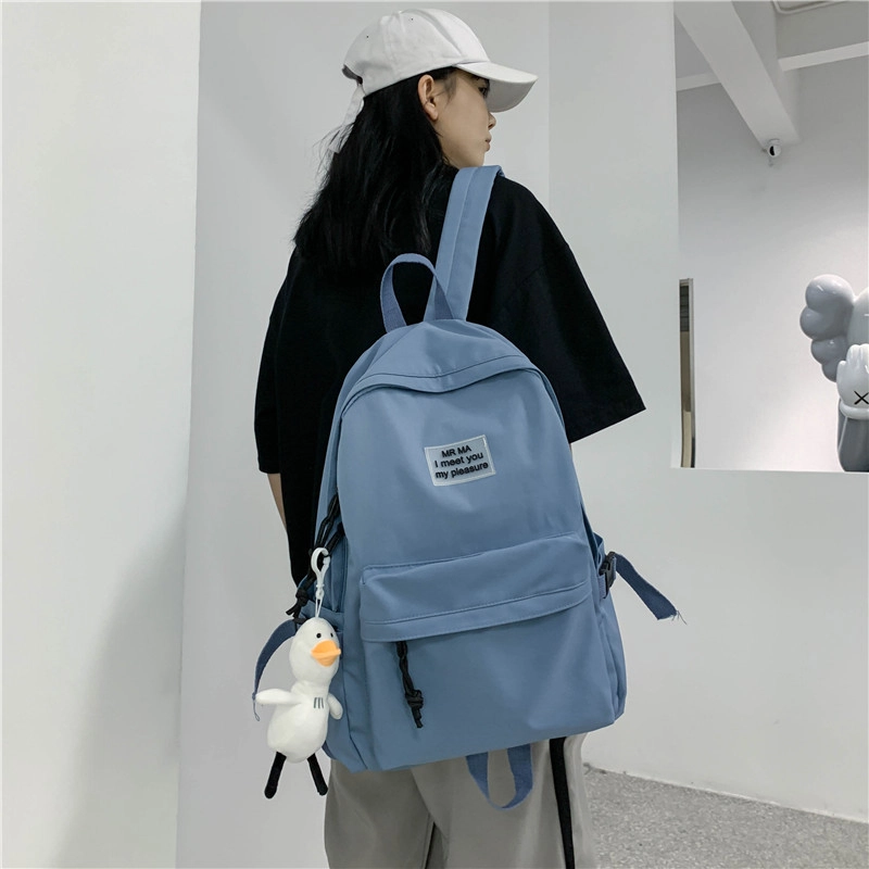 泰格奴 韩系甜美简约日常通勤 尼龙 双肩包 常规 男女同款情侣款 多色