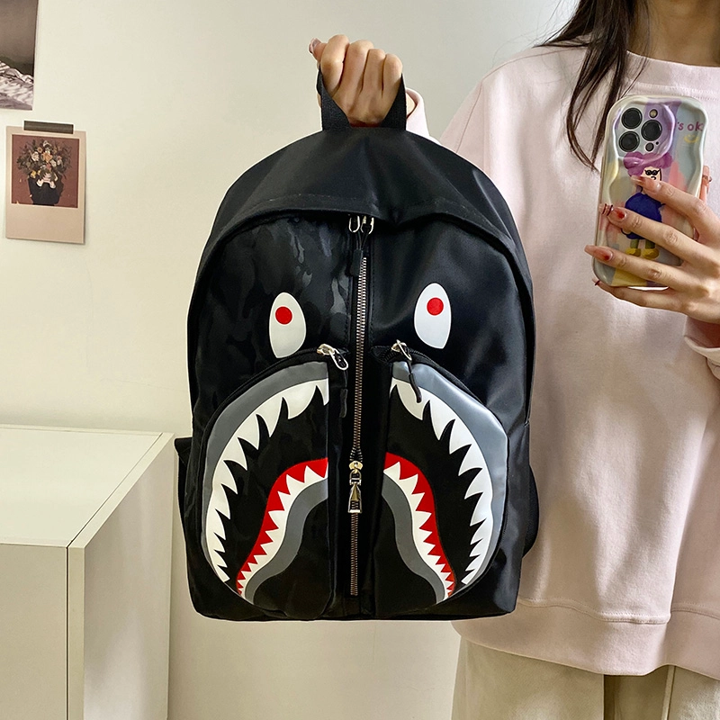 泰格奴 工装机能百搭个性运动街头旅行大容量背包初中生高中生大学生上课百搭书包 尼龙 双肩包 常规 男女同款情侣款 多色