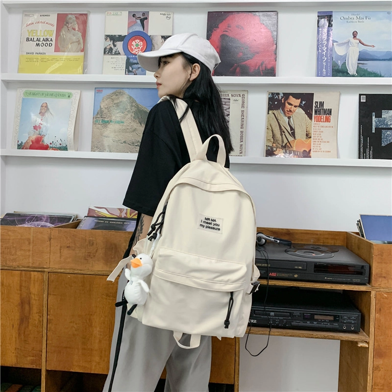 泰格奴 韩系甜美简约日常通勤 尼龙 双肩包 常规 男女同款情侣款 多色