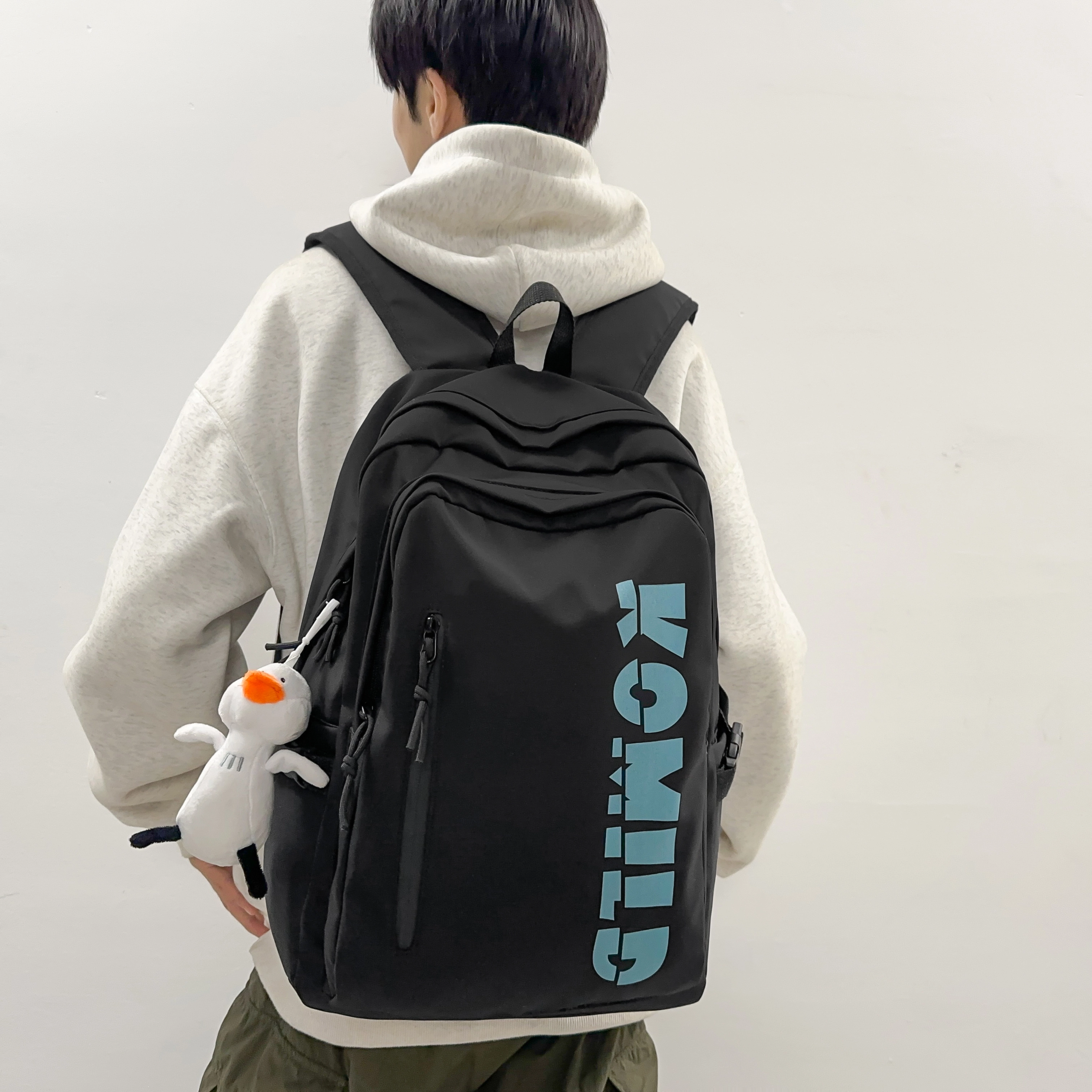泰格奴 工装机能百搭个性时尚潮流 尼龙 双肩包 常规 男女同款情侣款 多色