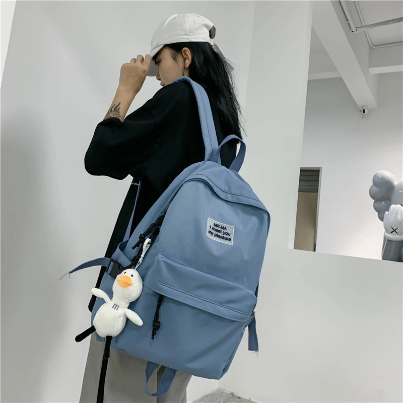 泰格奴 韩系甜美简约日常通勤 尼龙 双肩包 常规 男女同款情侣款 多色