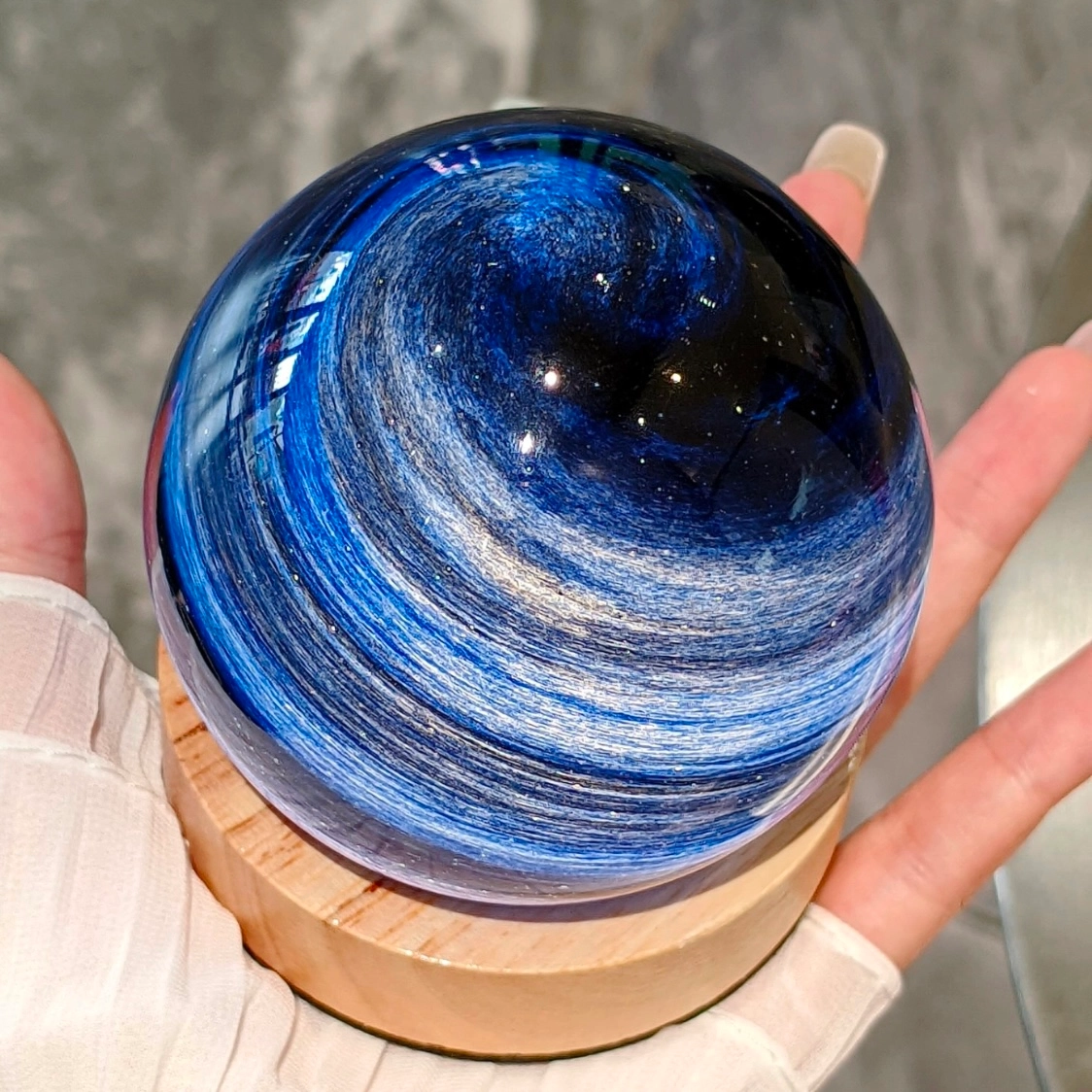 皮皮豆 浪漫系银河星空小夜灯 星河璀璨宇宙氛围灯 礼盒装 成品模型
